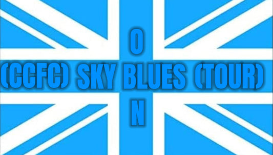 Coventry City FC Union Jack (SKY BLUES ON TOUR) STICKER