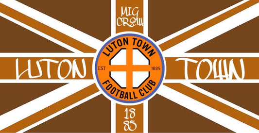 LUTON TOWN FC UNION JACK (ORANGE)