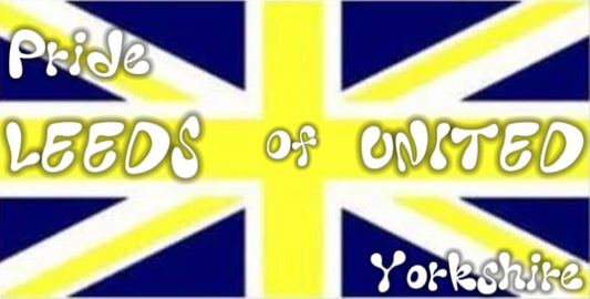 Leeds United FC PRIDE OF YORKSHIRE UNION JACK STICKER