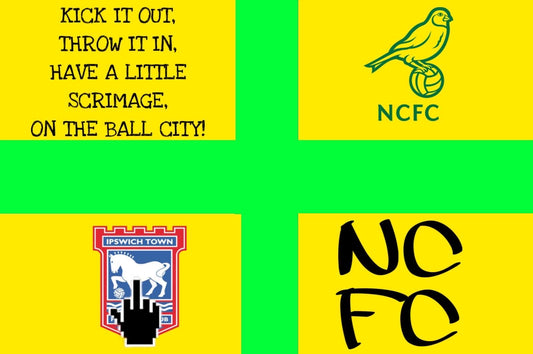 Norwich City FC (GREEN AND YELLOW ENGLAND) STICKER